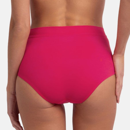 Braga bikini de talle alto tejido liso, mali de dorina.