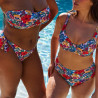 Bikini top + bikini full briefs, curaçao, sans complexe. Bikini top + bikini full briefs, curaçao, sans complexe.