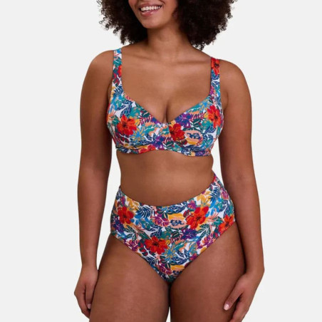 Bikini top + bikini full briefs, curaçao, sans complexe.