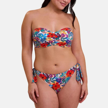Conjunto bikini sin tirantes, curaçao, sans complexe.