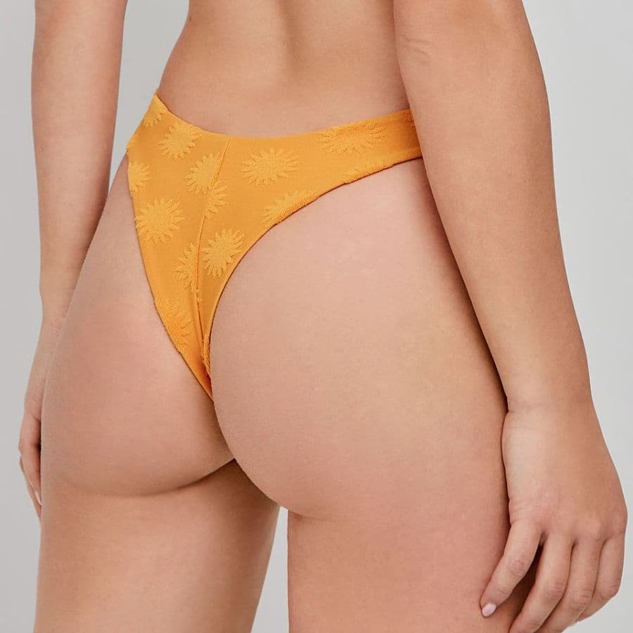 Strapless bikini top + brazilian bikini briefs,...