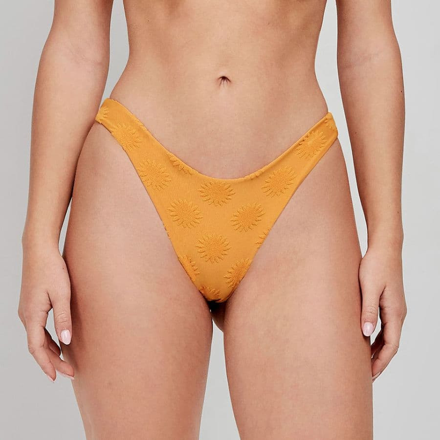 Strapless bikini top + brazilian bikini briefs,...
