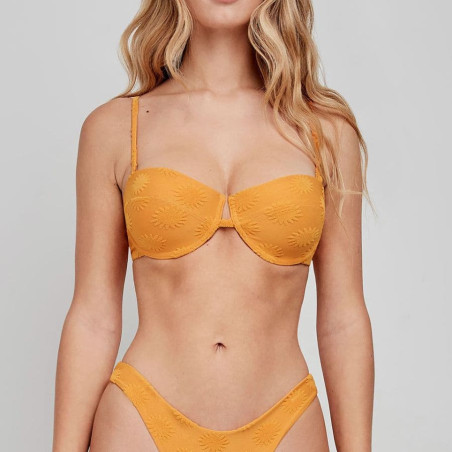 Strapless bikini top + brazilian bikini briefs, gisela.