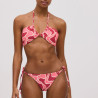 Conjunto bikini bandeau, copa b, sin aros y relleno fino extraíble, arosa, ysabel mora. Conjunto bikini bandeau, copa b, sin aros y relleno fino extraíble, arosa, ysabel mora.