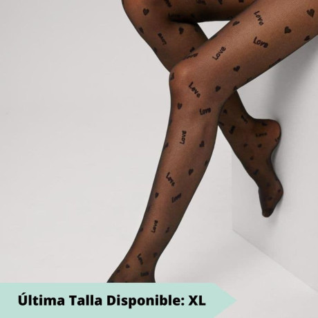 Fantasy tights Hearts and Letters Pattern, ysabel mora.