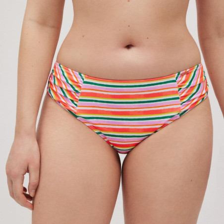 Strapless bikini top + bikini briefs, ysabel mora.