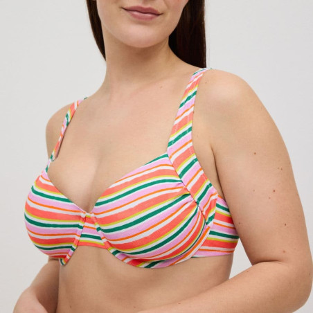 Conjunto bikini reductor, copa c y d, ischia, ysabel mora.