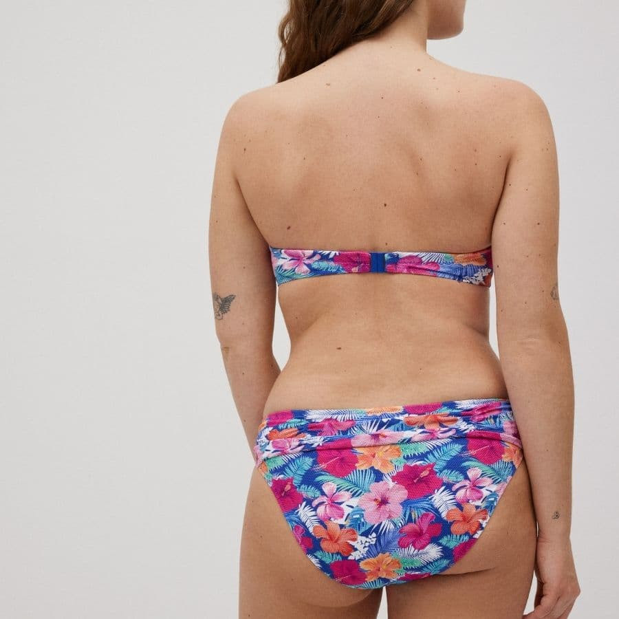 Strapless bikini top + shaping bikini briefs, ysabel mora.