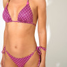 Conjunto bikini triángulo, sin aros, relleno extraíble, costa, promise.
