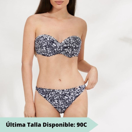 strapless bikini top and bikini briefs, ysabel mora.