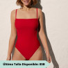 Bañador rojo, copa b, sin aro, saint tropez, ysabel mora.