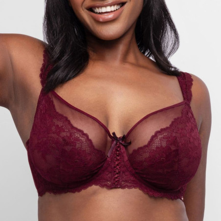 Full cup bra, underwired, non padded, lyra satin, dorina.