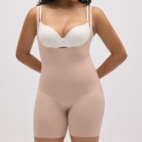 Open-bust bodysuit, ysabel mora.