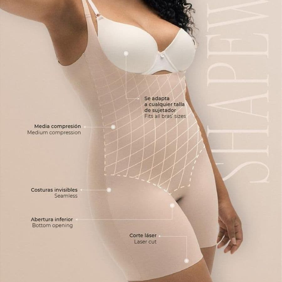 Open-bust bodysuit, ysabel mora.