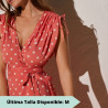 vestido largo estampado de lunares de ysabel mora.