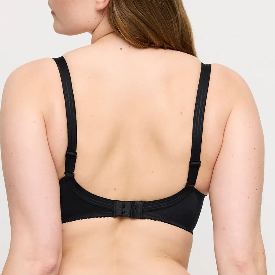 minimizer bra, underwired, non padded, satin, primadonna.