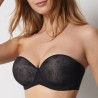 strapless bra, underwired, padded, vilma, selene.