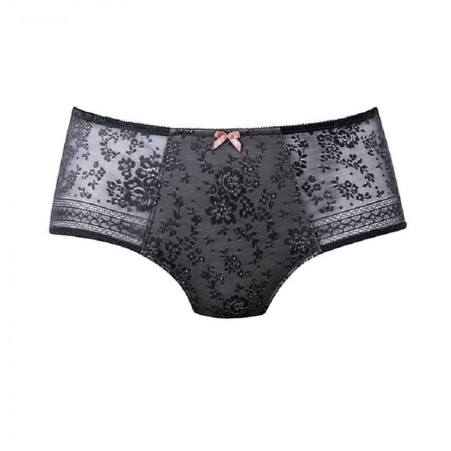 braguitas talle alto encaje, fleur, rosa faia.