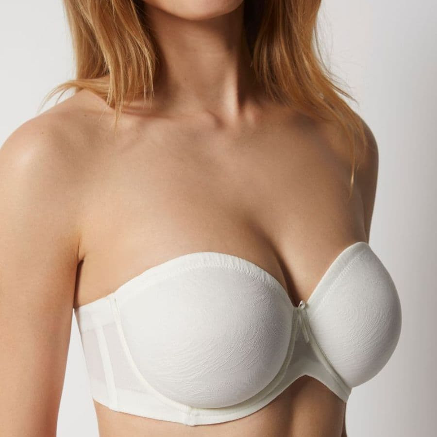 Strapless bra, underwired, non padded, sandra, selene.