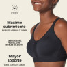 cotton full cup bra, non wired, removable padded, leonisa. cotton full cup bra, non wired, removable padded, leonisa.