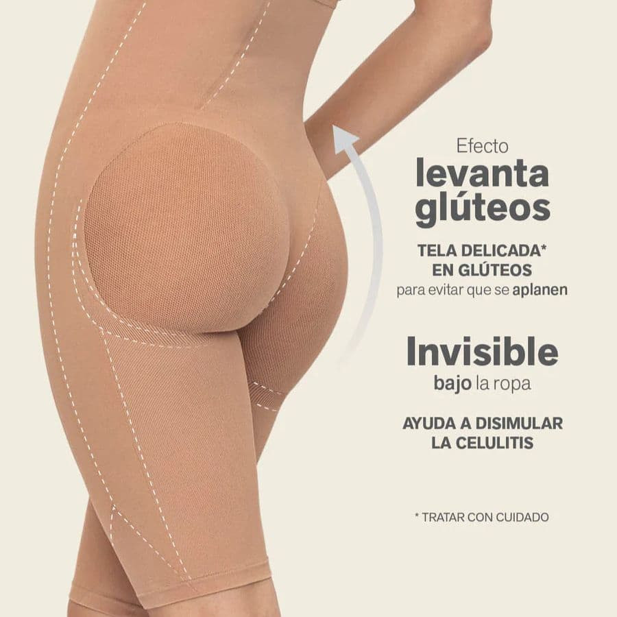 Open-bust shaping short with hourglass effect, leonisa