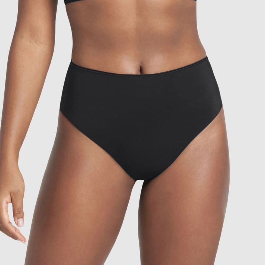 High-waisted thong with strong compression, leonisa.