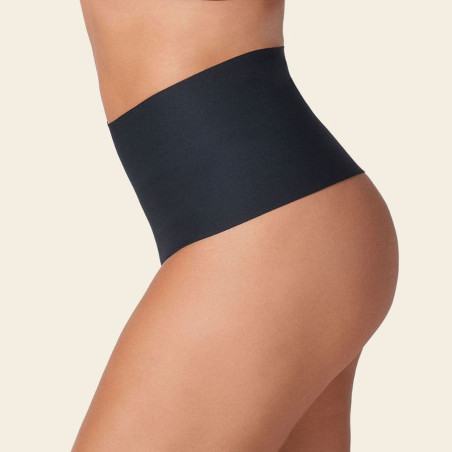 High-waisted thong, strong compression & invisible finish, leonisa.