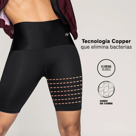 High-waisted biker short with compression, leonisa