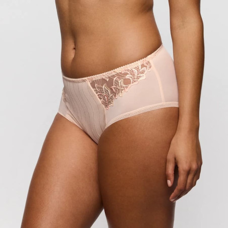 Deauville High-Waist Brief with Embroidered Lace, primadonna.
