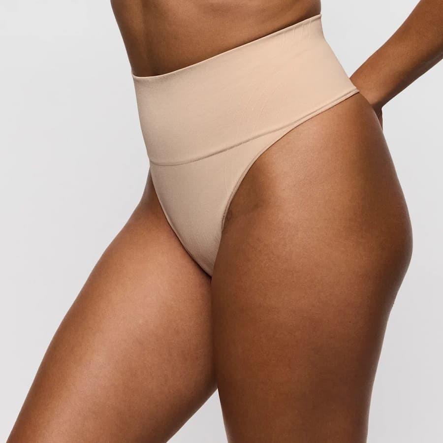 Nudda Medium-Compression Thong Shapewear, Primadonna.