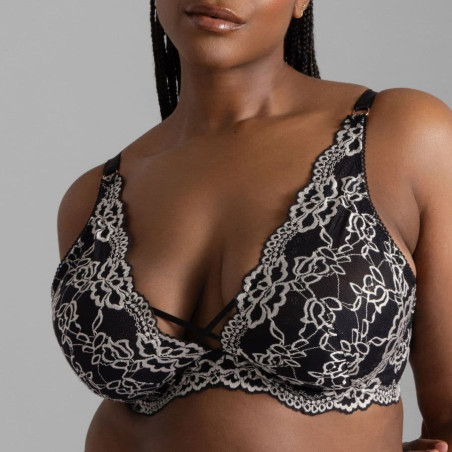 Xanthia Deep Plunge Full-Bust Bralette, dorina.