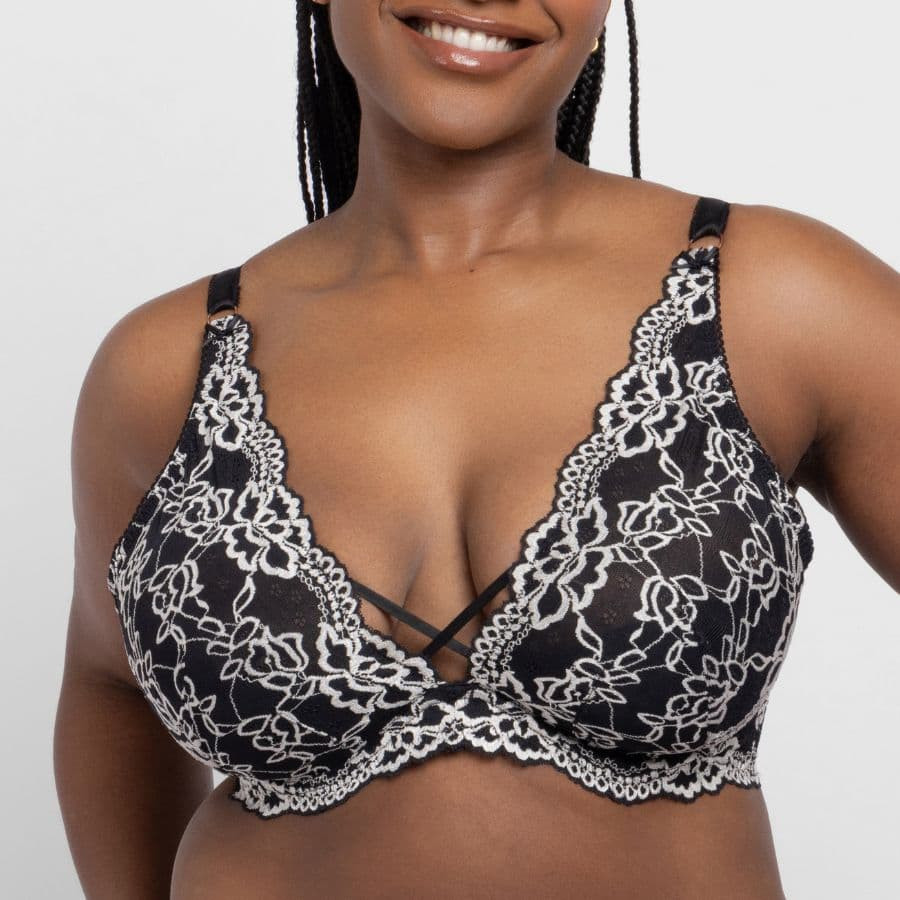 Bralette super escotado con relleno, xanthia de dorina.
