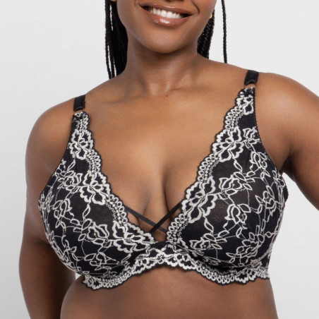 Xanthia Deep Plunge Full-Bust Bralette, dorina.