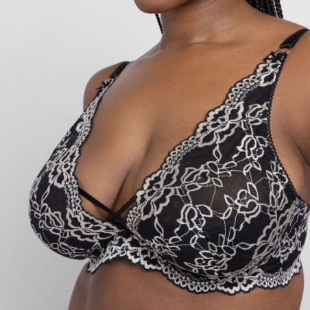 Xanthia Deep Plunge Full-Bust Bralette, dorina.