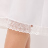 Short Bridal Nightdress with Lace and Thin Straps, Ysabel Mora. Short Bridal Nightdress with Lace and Thin Straps, Ysabel Mora.
