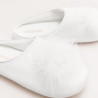 Bridal Slippers with Marabou Feather, Ysabel Mora.