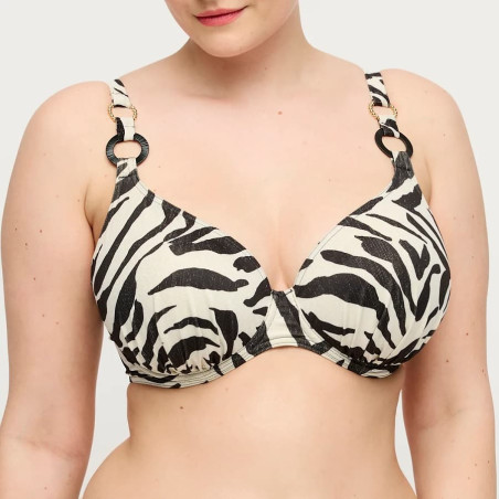 Dalice Deep Plunge Triangle Bikini Top, primadonna swim.