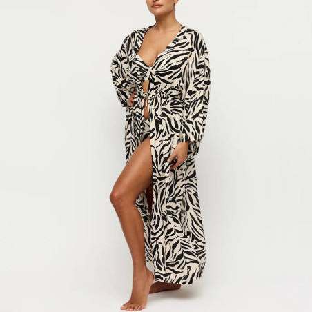Kimono de playa estampado, dalice de primadonna swim.