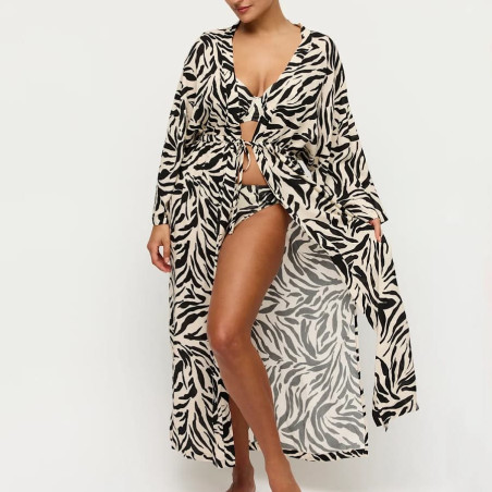 Kimono de playa estampado, dalice de primadonna swim.