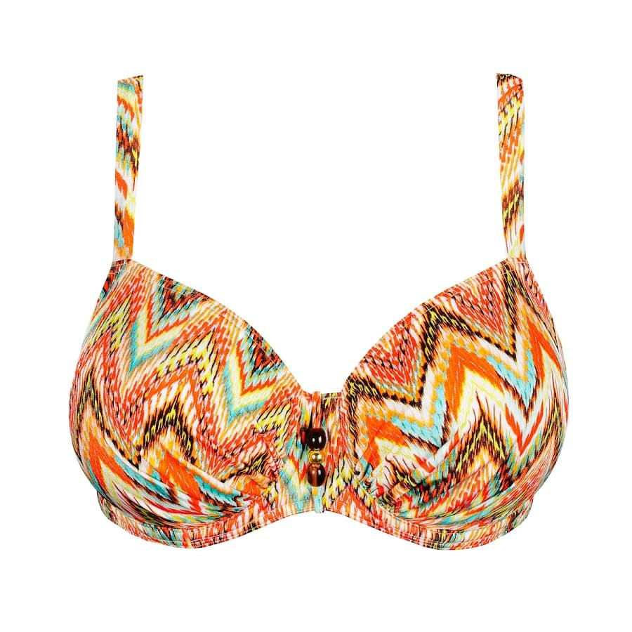Copa bikini reductora estampada, tubou de primadonna swim.