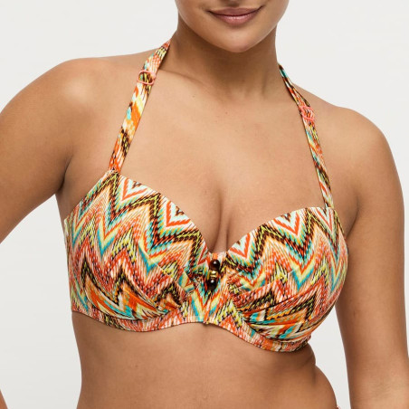 Balconette Underwired Padded Bikini Top Tubou, primadonna swim.