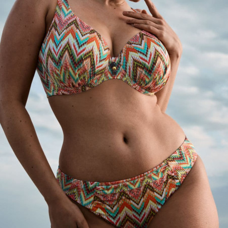 Copa bikini reductora escotada, tubou de primadonna swim.