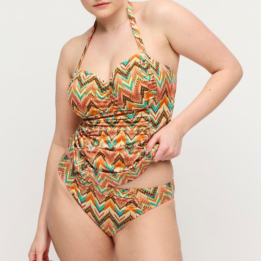 Tankini reductor estampado, tubou de primadonna swim.