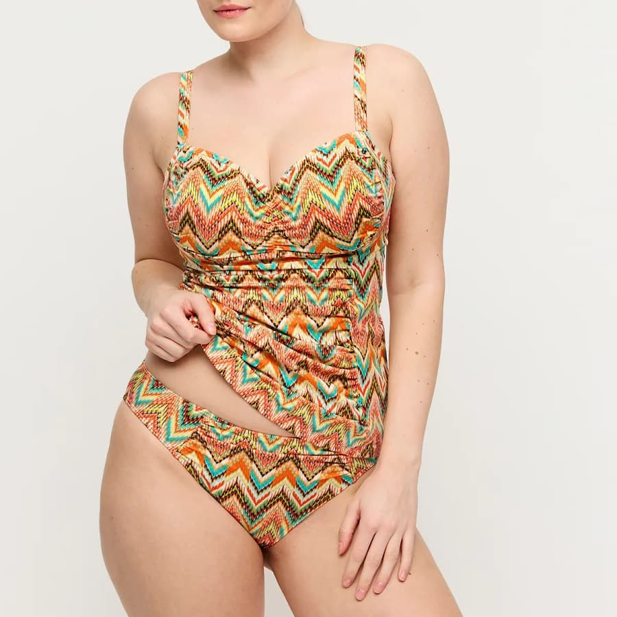 Tankini reductor estampado, tubou de primadonna swim.