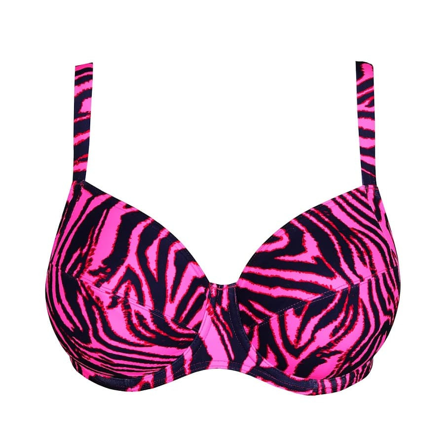 Copa bikini reductora estampada, malabo de primadonna swim.