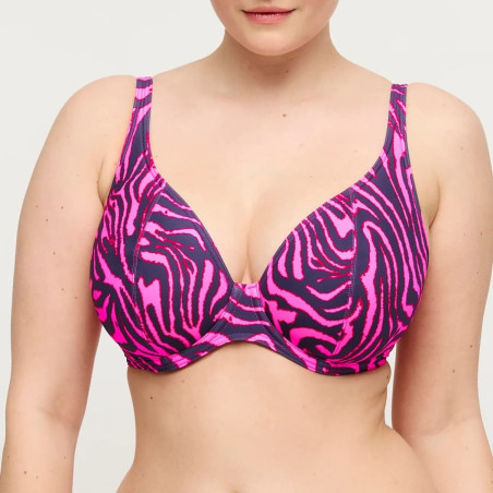 Copa bikini reductora escotada, malabo de primadonna swim.