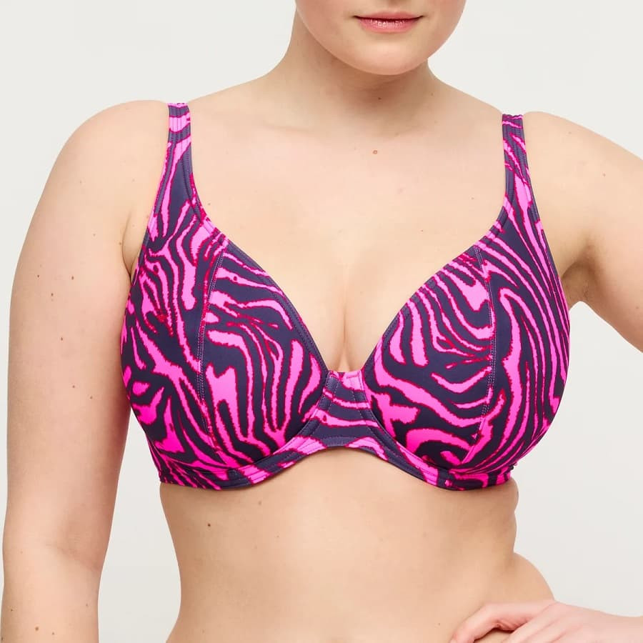 Copa bikini reductora escotada, malabo de primadonna swim.