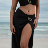 Falda larga de playa con abertura, uvita de primadonna swim.