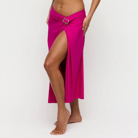 Falda larga de playa con abertura, uvita de primadonna swim.
