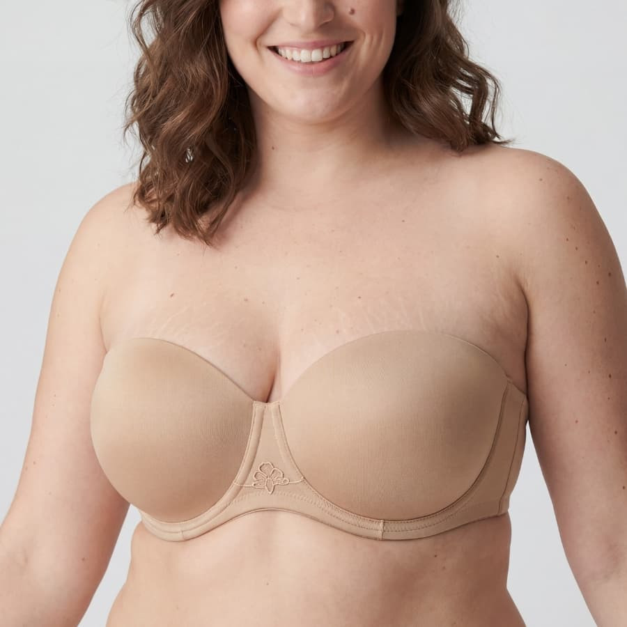 Strapless bra, underwired, padded, malala,...